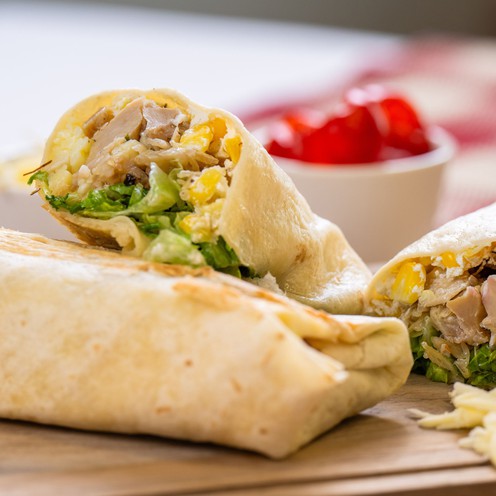Veganer Burrito mit Hähnchengeschmack (560 g, 2 Stück)
