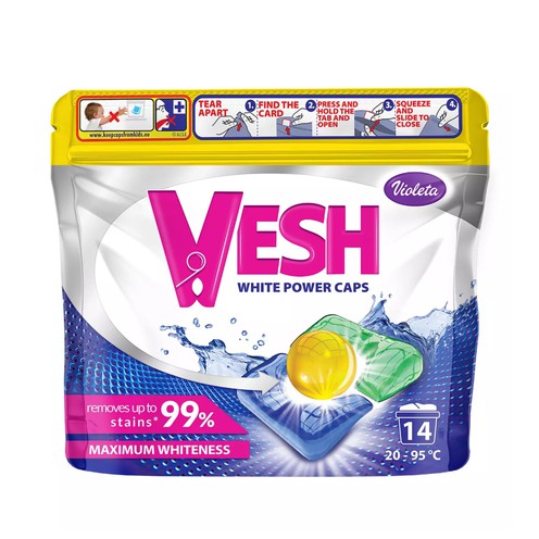 VESH White Power laundry capsules 14/1