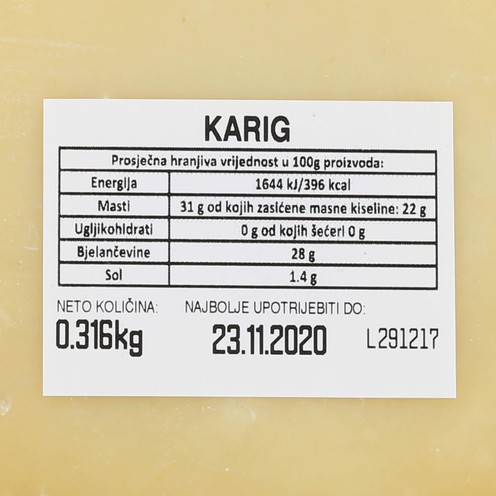 Sir kravlji cca 300 g