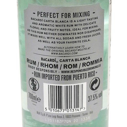Rum Bacardi Carta Blanca 0,7 l