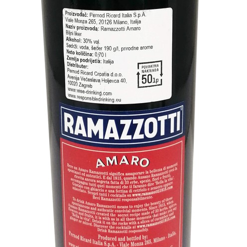 Liqueur Amaro Ramazzotti 0,7 l