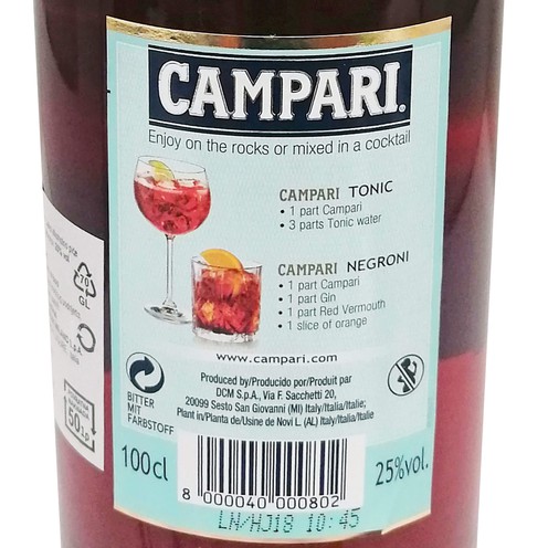 BITTER CAMPARI 1L