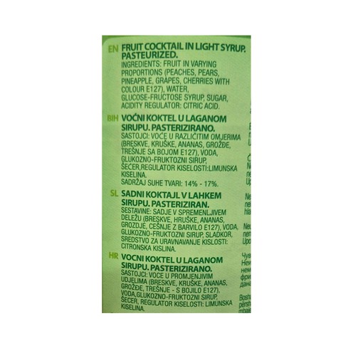 Del Monte fruit cocktail in light syrup 420 g