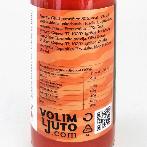 Hot sauce Vrabasco Strong 187 ml