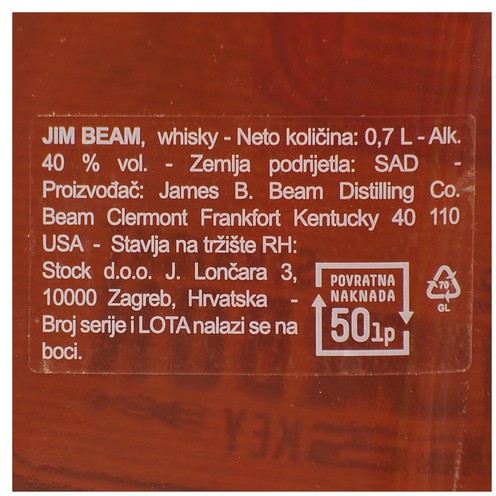 Whisky Jim Beam 1 l