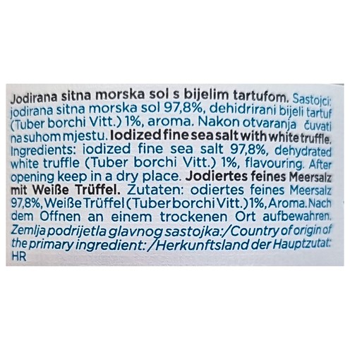 Salz mit weißem Trüffel 90 g