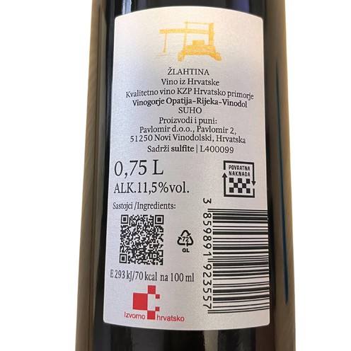 Žlahtina Pavlomir 0,75 l